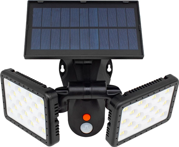 Powermaster W770A Sensörlü 144 Smd Ledli Solar Aydınlatmalı Duvar Lambası