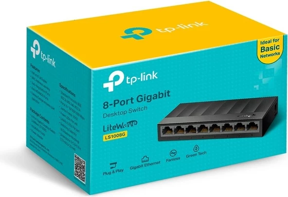 TP-LINK LS1008G 8PORT 10/100/1000 YÖNETİLEMEZ SWITCH - 4