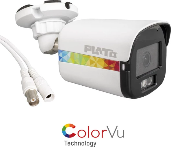 Plato PL-22995 5 mp Color Vu Mikrofonlu 2.8 mm 3 Atom LED Metal Kasa Ahd Bullet Kamera - 3