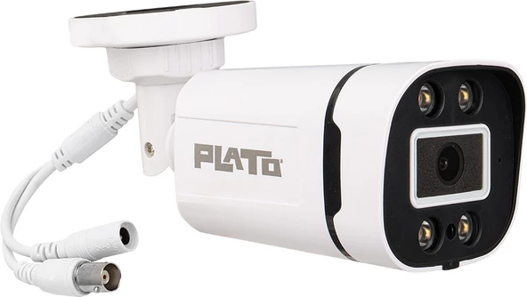 Plato PL-23840 Ahd Bullet Kamera Gece Renkli Görüş Plastik Kasa 2 Mp Ledli Kamera Ahd Kamera