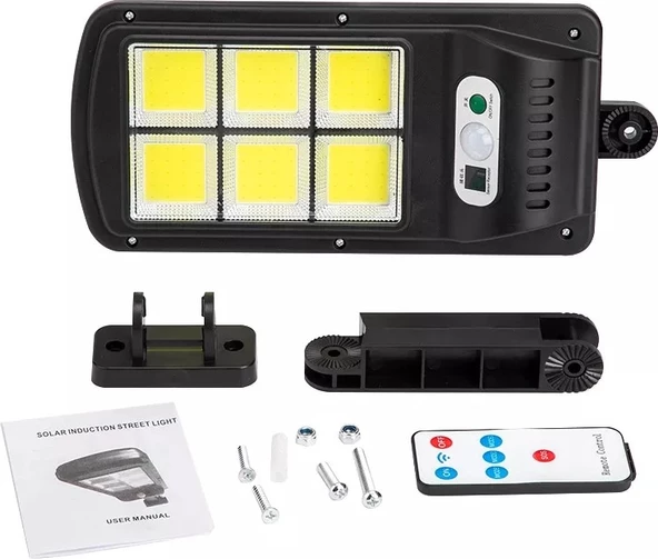Powermaster W756-6 Hareket Sensörlü 3 Modlu Uzaktan Kumandalı 6 Cob Ledli Solar Lamba - 3