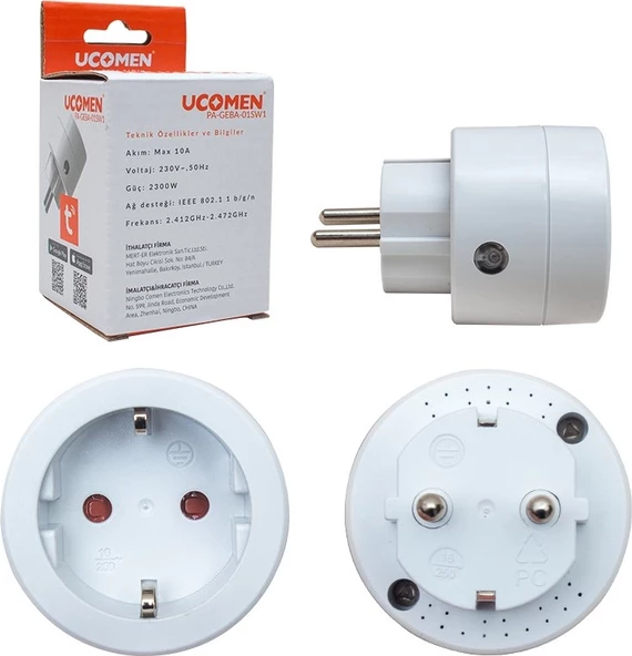 Ucomen PA-GEBA-01SW  Wifi Akıllı Priz Tuya Destekli - 2