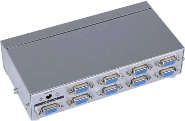 Powermaster PM-2553-2508 1920X1440 250 Mhz 8 Port VGA Dağıtıcı Splıtter - 2
