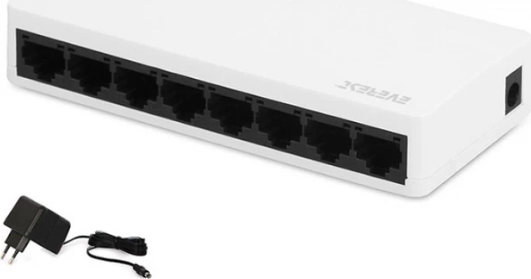 Everest Esw-108 8 Port 10/100Mbps Ethernet Switch Hub - 2