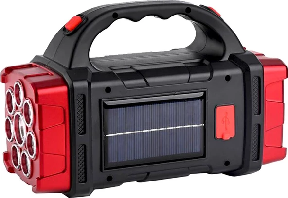 POWERMASTER HB-1678 SOLARLI USB ÇIKIŞLI ŞARJ EDİLEBİLİR 38 WATT KAMP FENERİ - 2