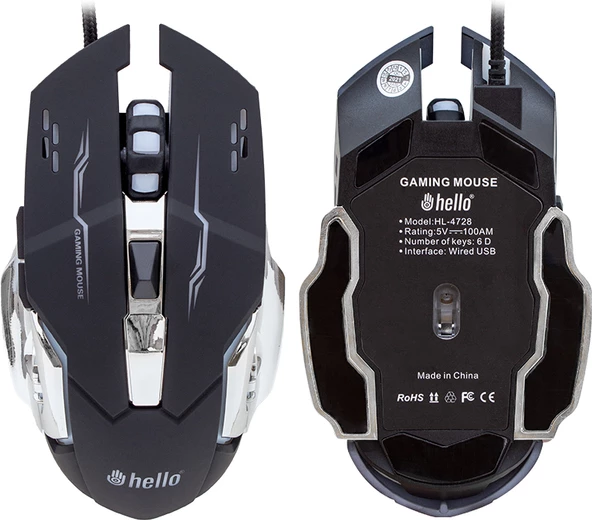 Hello HL-4728 Kablolu Oyuncu Gamıng Mouse Hello - 2
