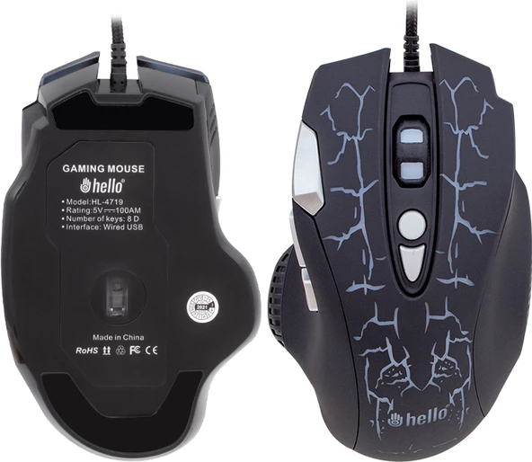 Hello HL-4719 Kablolu Oyuncu Gamıng Mouse Hello - 2