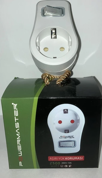 Powermaster Powermaster- Tekli Akım Korumalı Priz - 2