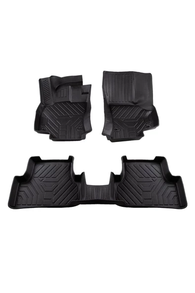 VOLKSWAGEN VW GOLF 8 2020- ARACA ÖZEL 7D HAVUZLU PASPAS TAKIMI 5CM DERİNLİK KOKUSUZ YANLARI KAPLAR - 2