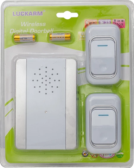 Powermaster 15661 Kablosuz Kapı Zili Çift Kumandalı Tek Alıcılı 25 Melodili 150 M Menzilli BJ-9644