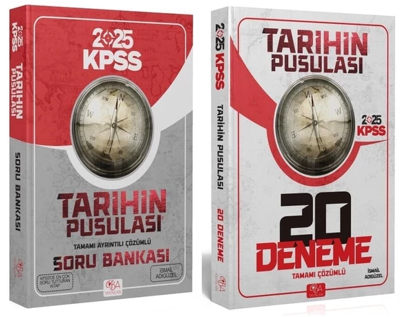 CBA  2025 KPSS Tarihin Pusulası Soru Bankası + 20 Deneme 2 li Set -  CBA Akademi