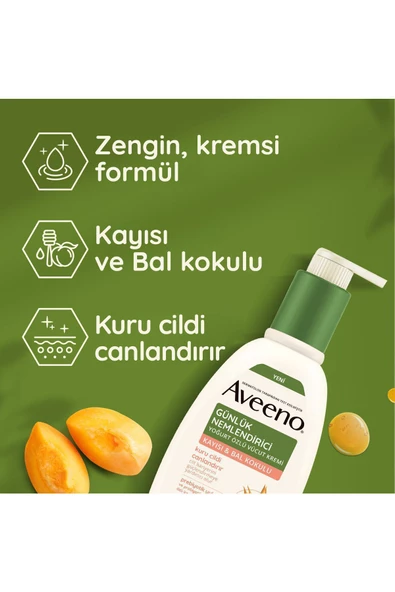 Aveeno Daily Günlük Nemlendirici Vücut Losyonu Kayısı ve Bal Kokulu 300 ml - 5