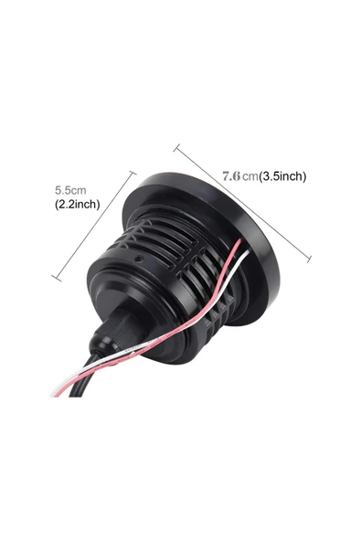 Mercekli Angel Led Sis Farı Halkalı Gündüz Sis Farı 76 mm Beyaz Su Geçirmez Metal Gövde 2 Adet - 8