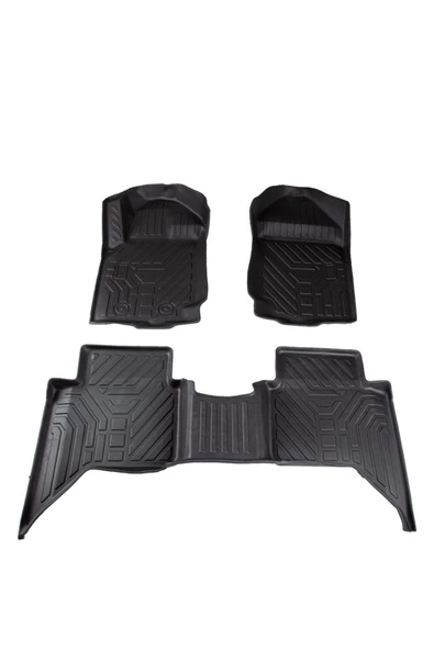 VOLKSWAGEN VW AMAROK 2015- ARACA ÖZEL 7D HAVUZLU PASPAS TAKIMI 5CM DERİNLİK KOKUSUZ YANLARI KAPLAR - 2