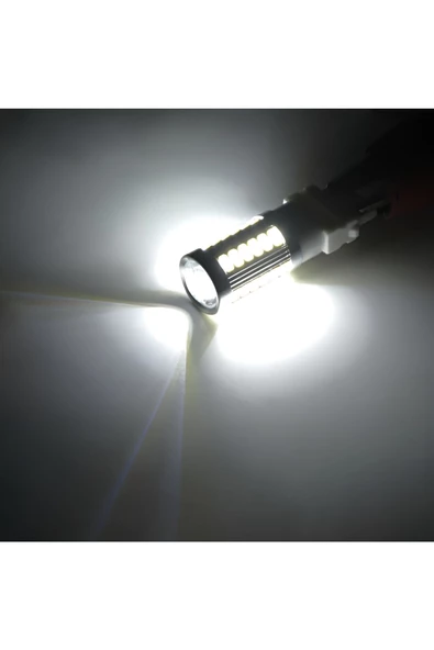 MERCEKLİ GERİ VİTES-SİNYAL-STOP AMPULÜ 33 LEDLİ 93 TİP TEK DUY P21W BA15S 1156 BEYAZ RENK -2 ADET- - 6