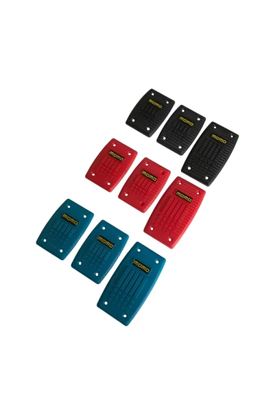 FİAT EGEA MANUEL 2016-2021 UYUMLU MOMO PEDAL SETİ PEDAL KORUYUCU SET KIRMIZI RENK GAZ-FREN-DEBRİYAJ - 2