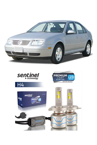 VW VOLKSWAGEN BORA 1998-2005 ARACA ÖZEL H4 LED XENON SENTİNEL PREMİUM 15BİN LÜMEN