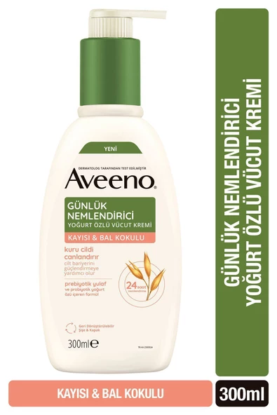 Aveeno Daily Günlük Nemlendirici Vücut Losyonu Kayısı ve Bal Kokulu 300 ml