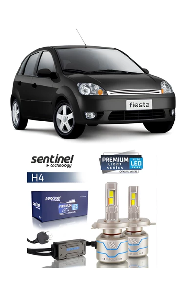 FORD FİESTA 2001-2008 ARACA ÖZEL H4 LED XENON SENTİNEL PREMİUM 15BİN LÜMEN