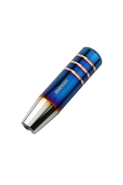 BRİDE YANMIŞ MAVİ STİL MANUEL VİTES TOPUZU HER ARACA UYUMLU 13 CM ALÜMİNYUM SPORT UNİVERSAL - 7