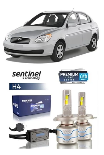 HYUNDAİ ACCENT ERA ARACA ÖZEL H4 LED XENON SENTİNEL PREMİUM 15BİN LÜMEN