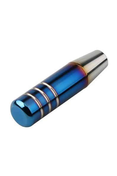 BRİDE YANMIŞ MAVİ STİL MANUEL VİTES TOPUZU HER ARACA UYUMLU 13 CM ALÜMİNYUM SPORT UNİVERSAL - 8