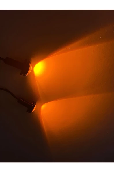 Ayna Altı Led Gündüz Ledi Tampon Altı Sis Ledi Motosiklet Turuncu Renk Aydınlatma Kartal Gözü 2 Adet - 2
