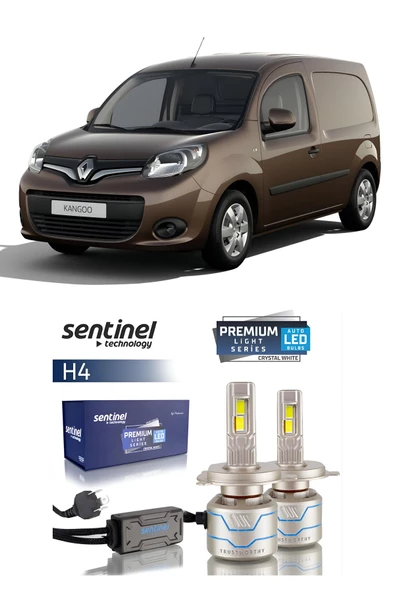 RENAULT KANGOO 2008-2021 ARACA ÖZEL H4 LED XENON SENTİNEL PREMİUM 15BİN LÜMEN