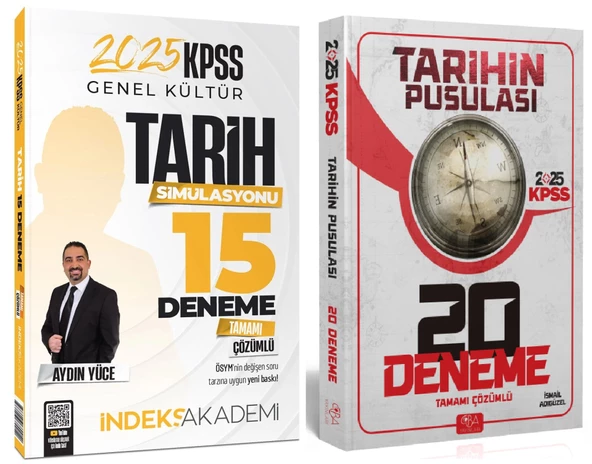 CBA + İndeks 2025 KPSS Tarihin Pusulası 20+15 Deneme 2 li Set -  CBA + İndeks Akademi