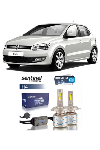 VW VOLKSWAGEN POLO 6R 6C 2009-2017 ARACA ÖZEL H4 LED XENON SENTİNEL PREMİUM 15BİN LÜMEN