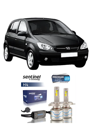 HYUNDAİ GETZ 2003-2011 ARACA ÖZEL H4 LED XENON SENTİNEL PREMİUM 15BİN LÜMEN