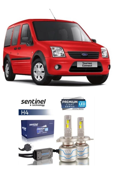 FORD TOURNEO CONNECT 2002-2012 ARACA ÖZEL H4 LED XENON SENTİNEL PREMİUM 15BİN LÜMEN