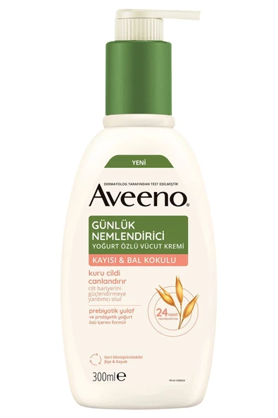 Aveeno Daily Günlük Nemlendirici Vücut Losyonu Kayısı ve Bal Kokulu 300 ml - 4