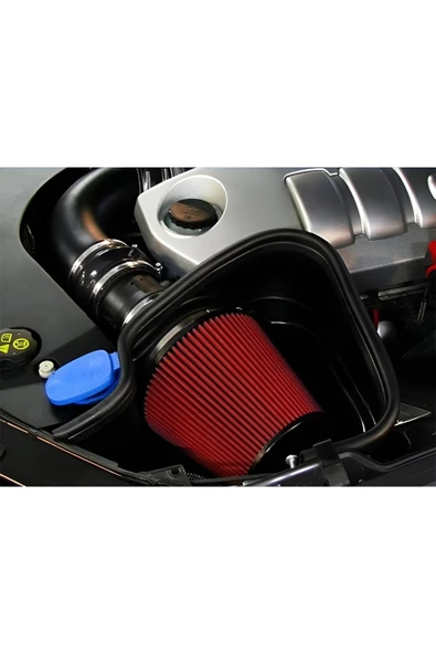 K&N YÜKSEK PERFORMANS ARTTIRICI AÇIK HAVA FİLTRESİ UNİVERSAL KIRMIZI GÜÇ ARTIRICI FİLTRE 76MM - 2