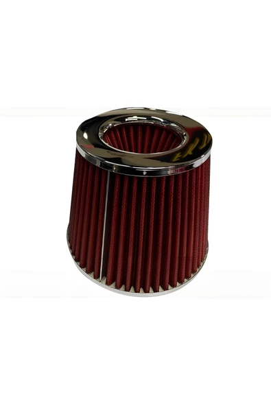 YÜKSEK PERFORMANS ARTTIRICI AÇIK HAVA FİLTRESİ UNİVERSAL KIRMIZI GÜÇ ARTIRICI FİLTRE GENİŞ 76MM - 4