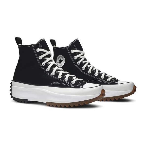 Converse Run Star Hike Hi Black White Gum - Resim 3