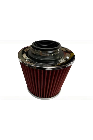 YÜKSEK PERFORMANS ARTTIRICI AÇIK HAVA FİLTRESİ UNİVERSAL KIRMIZI GÜÇ ARTIRICI FİLTRE GENİŞ 76MM - 5