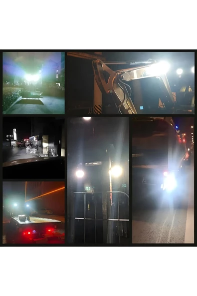 PROJEKTÖR ÇALIŞMA LAMBAS 17 LED 51W KAPUT ÜSTÜ-SİS LAMBAS OFFROAD-ATV-TRAKTÖR-İŞMAKİNASI-KARAVAN-TIR - 4