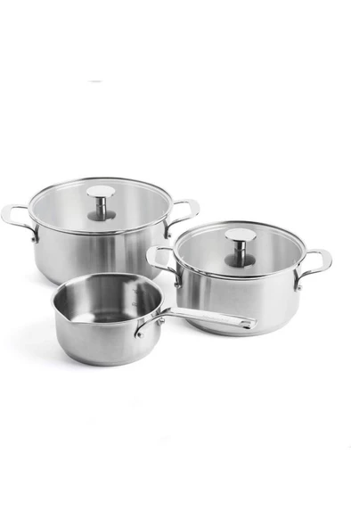 Kitchenaid Çelik Tencere Seti 20 - 24 Cm Tencere & 16 Cm Sosluk