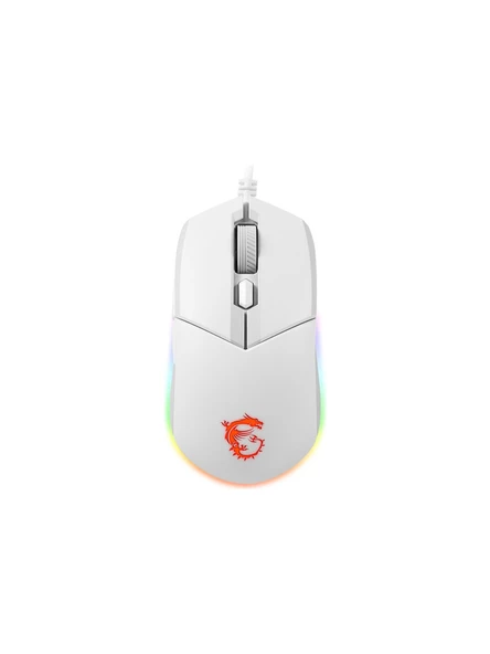 MSI Msi Gg Clutch GM11 White Gaming Mouse 5.000 Dpi Optik Rgb LED Oyuncu Faresi Beyaz - 4