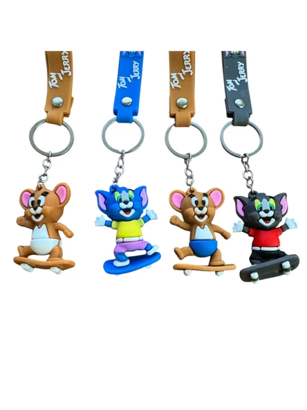 Tom Ve Jerry Anahtarlık 4 Adet Mega Set - 4