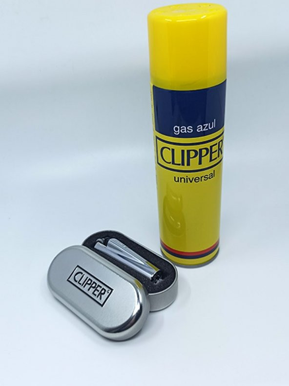 CLIPPER METAL KUTULU GAZLI METAL ÇAKMAK - ÇAKMAK GAZI