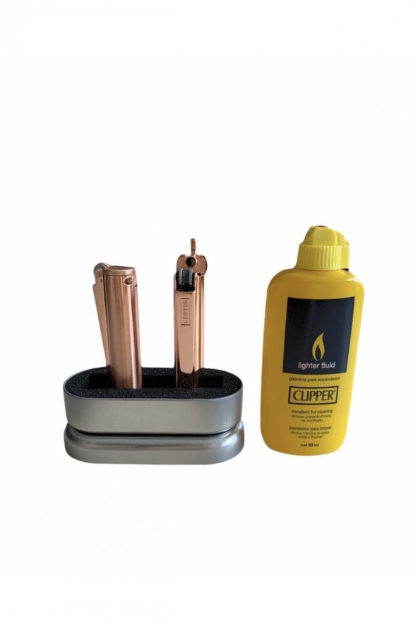 Clıpper Tam Metal Benzinli Çakmak Clıpper 80ml Benzin - 2