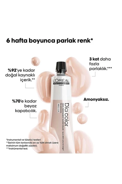 Dia Color Amonyaksız Parlak Saç Boyası 60ml 8 - Açık Kumral - Resim 2