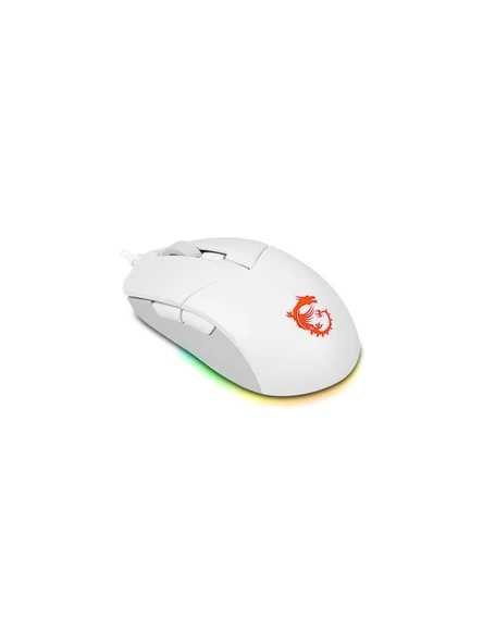 MSI Msi Gg Clutch GM11 White Gaming Mouse 5.000 Dpi Optik Rgb LED Oyuncu Faresi Beyaz - 5