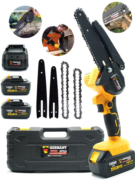 Germany Style Alman MS1055 4 Akülü Ağaç Odun Dal Budama Makası -Testere İkili Set - 3