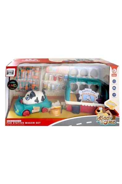 Aya K-1010 Doggy House Wagon Set Oyck - Resim 2