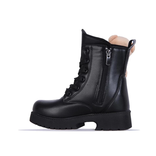 Twingo 2150 Siyah Nova Ayıcıklı Kız Çocuk Kürklü Bot - Resim 2