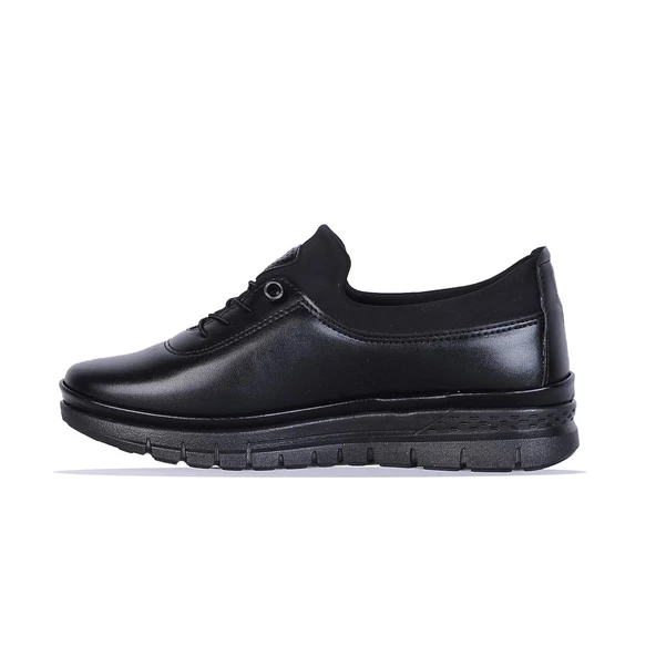 Wanetti 122 Atom Siyah Kadın Babet Ayakkabı - Resim 2