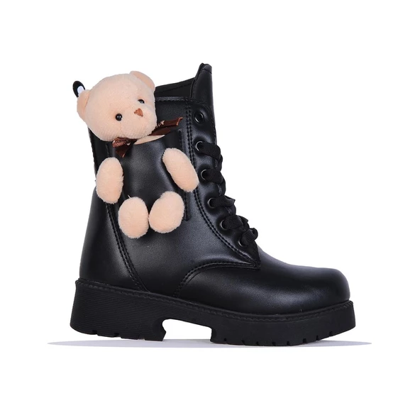 Twingo 2150 Siyah Nova Ayıcıklı Kız Çocuk Kürklü Bot ürün görseli 1